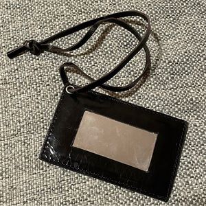 Black leather Balenciaga mirror